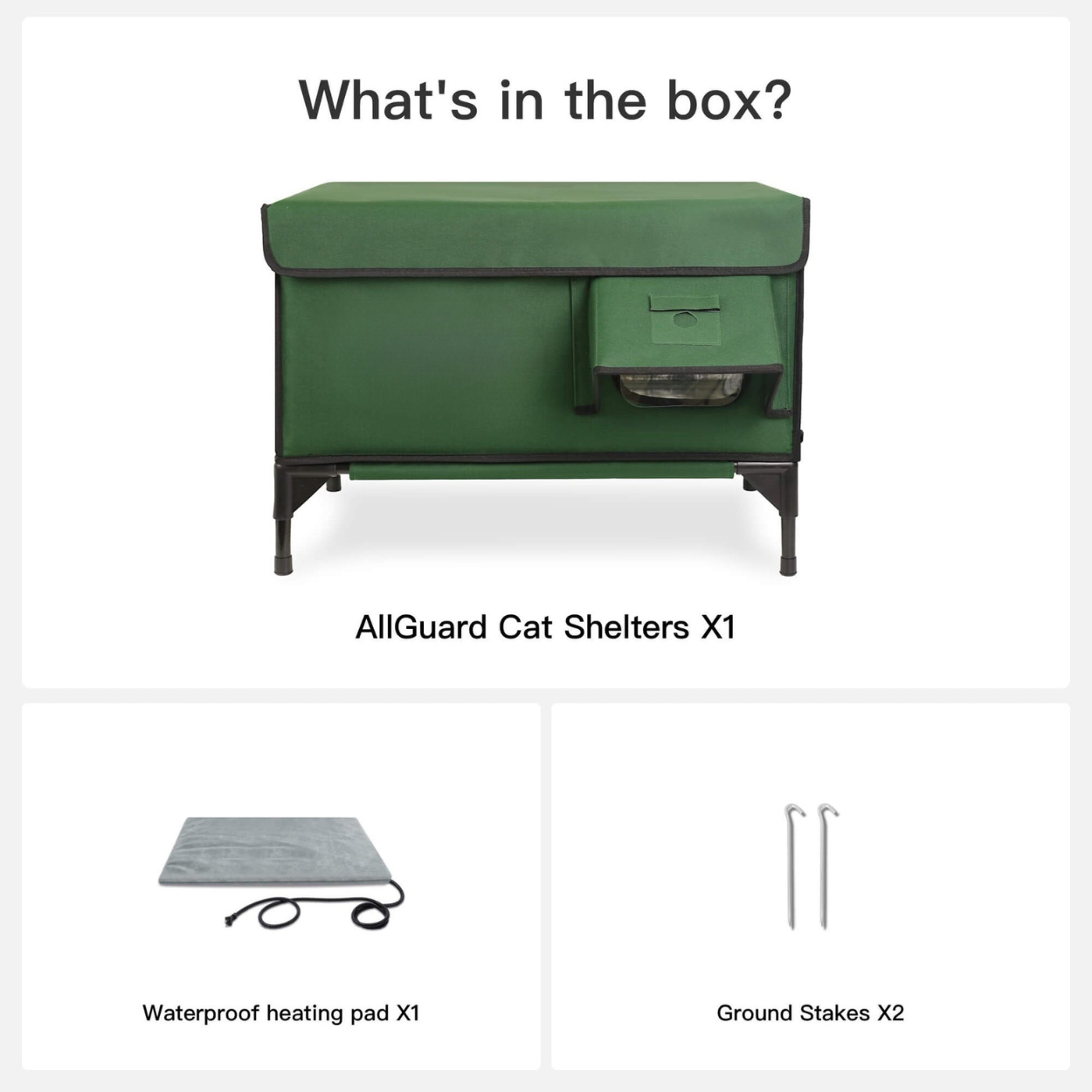 PawCraft Heated Outdoor Cat Shelter - Weatherproof & Insulated