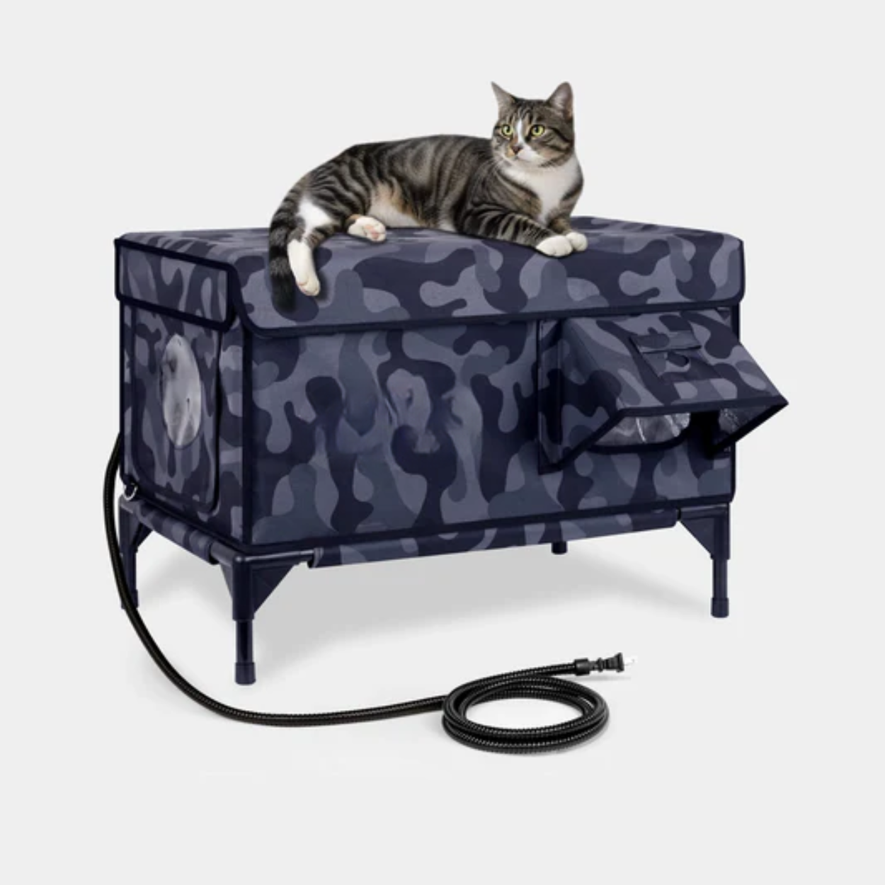 PawCraft Heated Outdoor Cat Shelter - Weatherproof & Insulated