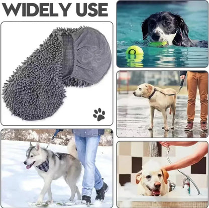 PawCraft Microfiber Pet Drying Towel with Hand Pockets