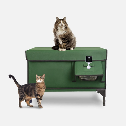 PawCraft Heated Outdoor Cat Shelter - Weatherproof & Insulated