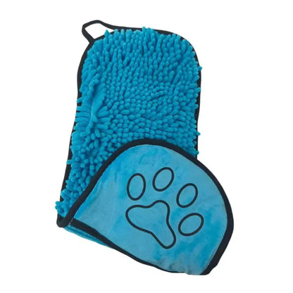 PawCraft Microfiber Pet Drying Towel with Hand Pockets