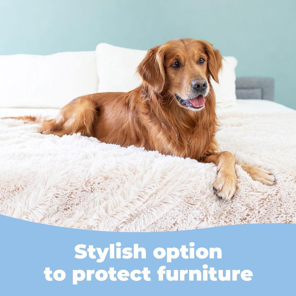 PawCraft Luxe Pet Blanket - Waterproof Faux Fur Throw